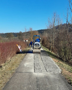 Sanierungsarbeiten beim Stauferlandradweg durchgeführt