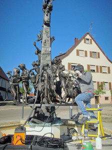 Rathausbrunnen erstrahlt in neuem Glanz